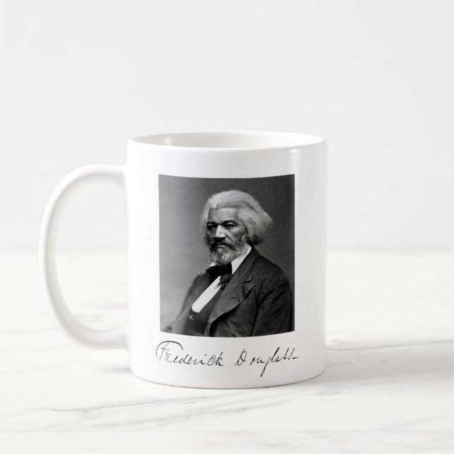 Caneca De Café Foto do retrato de Frederick Douglass (Esquerda)