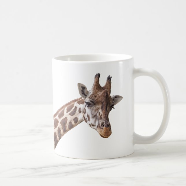 Caneca De Café Foto do Retrato Giraffe (Direita)