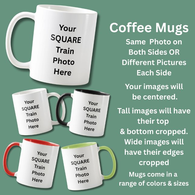 Caneca De Café Foto do trem Mug 1 ou 2 fotos (Criador carregado)