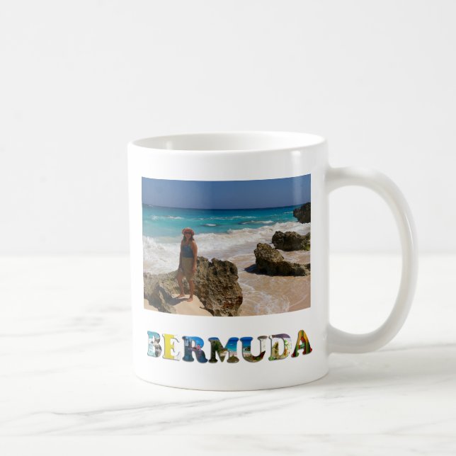 Caneca De Café Foto do Viagem de Férias das Bermudas Crie (Direita)