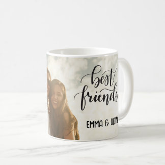 Caneca De Café Foto e nome personalizados dos melhores amigos
