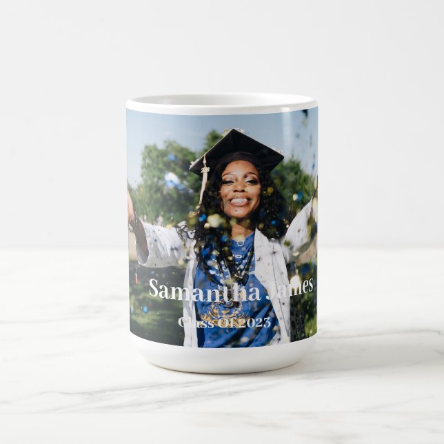 Caneca De Café Foto e nome personalizados para graduação (Centro)