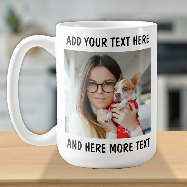 Caneca De Café Foto e Texto ou Nome Personalizado (Criador carregado)