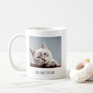Caneca De Café Foto e Texto Personalizados de Animal de Estimação