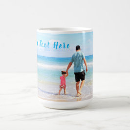Caneca De Café Foto e texto personalizados - seu próprio Design -