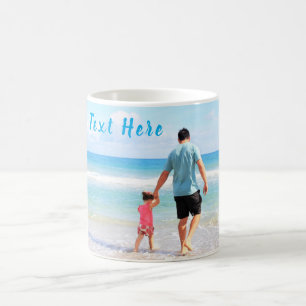 Caneca De Café Foto e texto personalizados - seu próprio Design -