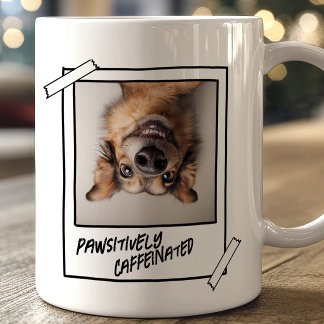 Caneca De Café Foto Engraçada Coffee Mug Pawsitively Cafeinado