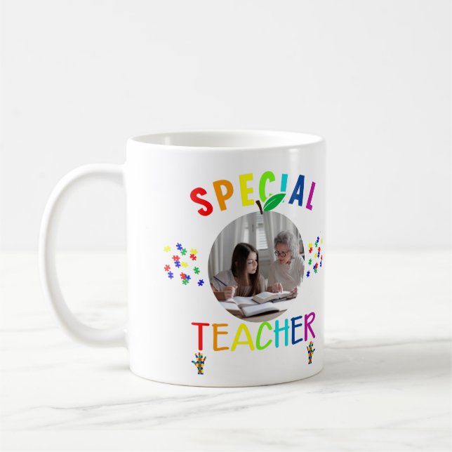 Caneca De Café Foto Especial de Professor Inspirador (Esquerda)