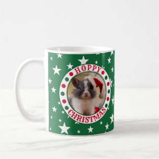 Caneca De Café Foto Festiva Verde de Natal do Proprietário do Coe