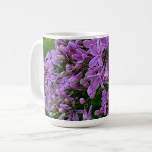 Caneca De Café Foto floral roxa lilás romântico elegante roxo
