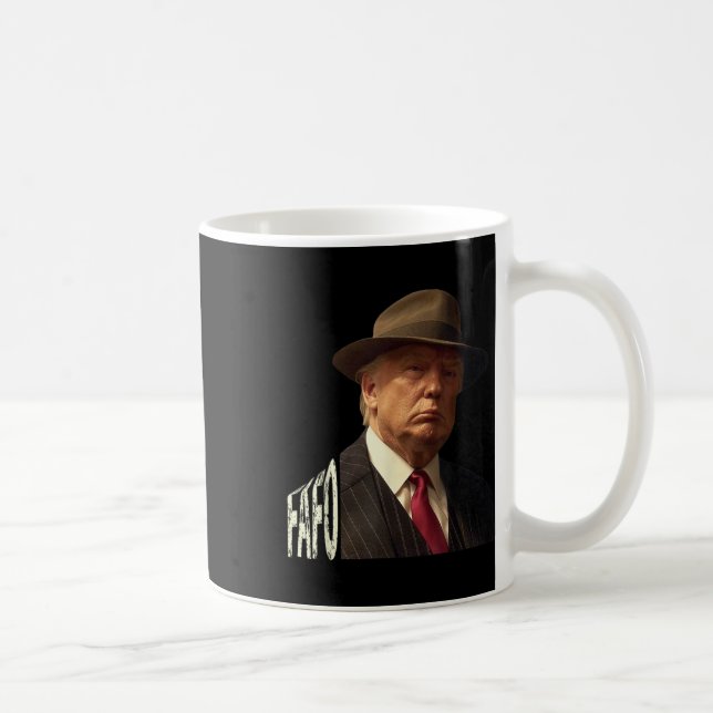 Caneca De Café Foto Funny Fafo Trump _1 (Direita)