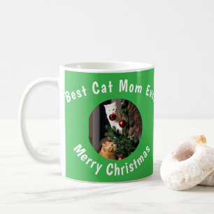 Caneca De Café Foto Melhor Mãe de Gato Personalizada Nome do Pet 