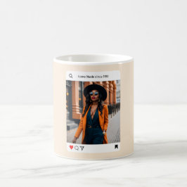 Caneca De Café Foto moderna estilo instagram elegante