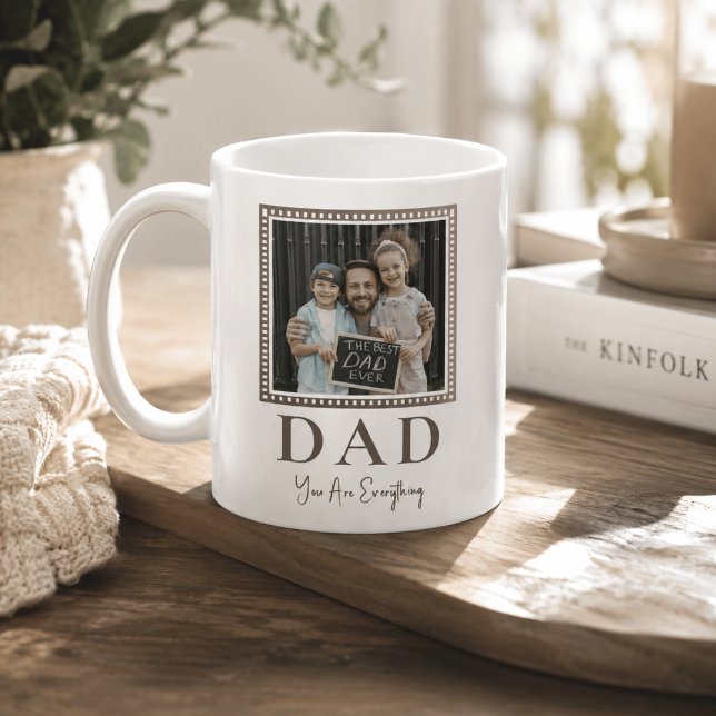 Caneca De Café Foto Moderna Personalizada do Papai (Criador carregado)