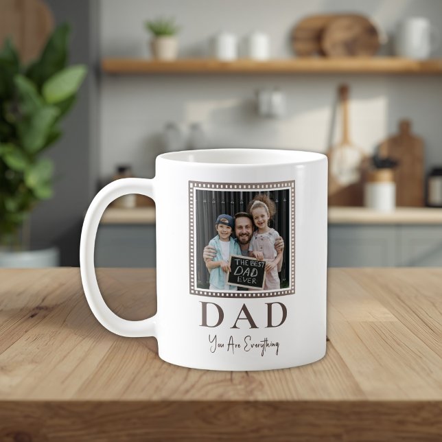 Caneca De Café Foto Moderna Personalizada do Papai (Criador carregado)