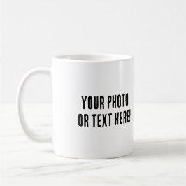 Caneca De Café Foto ou texto personalizado