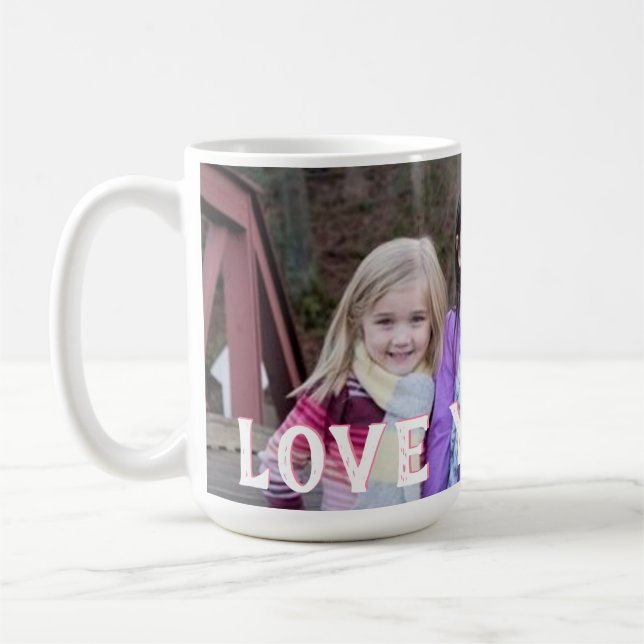 Caneca De Café Foto para a mãe, com presentes | Dia das Mães (Esquerda)