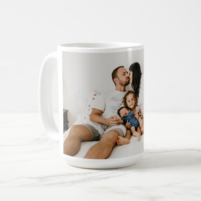 Caneca De Café Foto Personalizada (Frente Esquerda)
