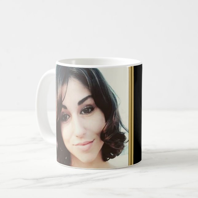 Caneca De Café Foto personalizada (Frente Esquerda)