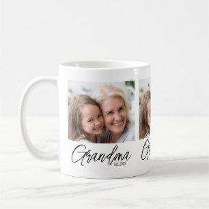 Caneca De Café Foto Personalizada Avó Ano de Fundação