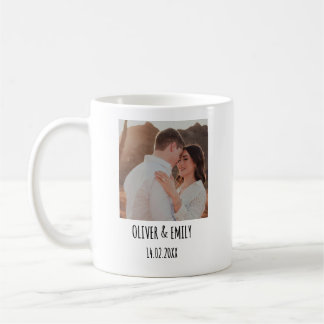 Caneca De Café Foto Personalizada com Texto | Presente de Imagem