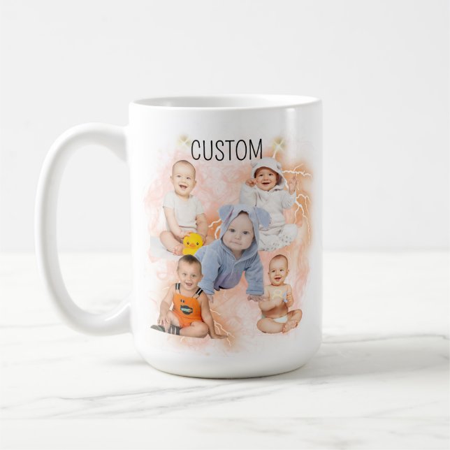 Caneca De Café Foto Personalizada Criança Bebê Gag Gift Para Mo (Esquerda)