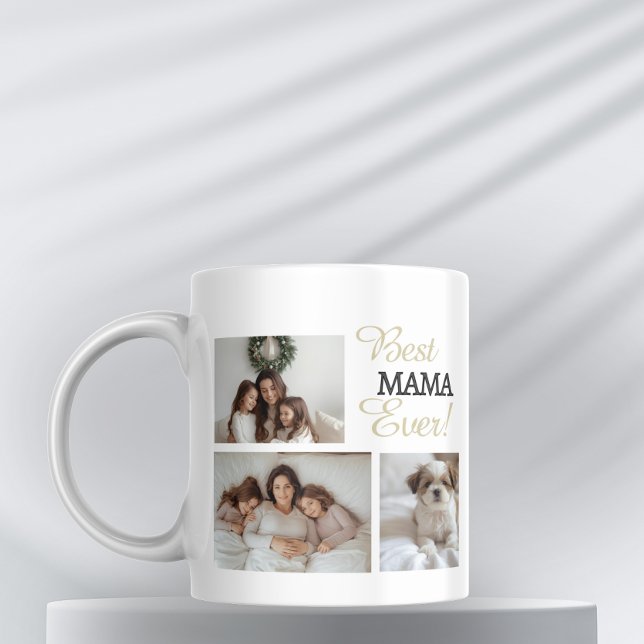 Caneca De Café Foto personalizada da melhor mãe - presentes para  (Best Mom Custom Photo Gifts Mug)