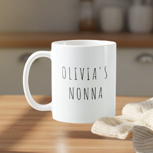 Caneca De Café Foto Personalizada da Vovó Custom Nonna 