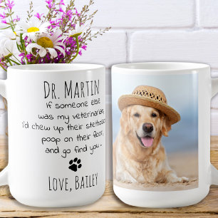 Caneca De Café Foto personalizada de animais de estimação, real
