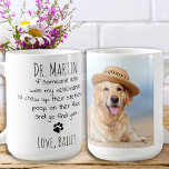 Caneca De Café Foto personalizada de animais de estimação, realiz<br><div class="desc">Surpreenda o seu veterinário favorito com esta caneca veterinária super fofa e engraçada. "Se outra pessoa fosse meu veterinário, eu mastigaria o estetoscópio, faria cocô no chão e iria te encontrar!" Um veterinário excelente obrigado que você presente dos animais de estimação. Faz um presente perfeito do cachorro! Personalize com a...</div>