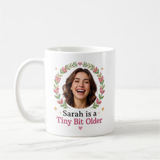 Caneca De Café Foto Personalizada de Aniversário Nome Personaliza