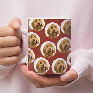 Caneca De Café Foto Personalizada de Cachorro Rosto de Animal d