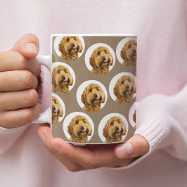 Caneca De Café Foto Personalizada de Cachorro | Rosto de Pet Pers
