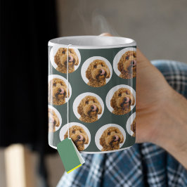 Caneca De Café Foto Personalizada de Cachorro | Rosto de Pet Pers