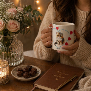 Caneca De Café Foto personalizada de cão-de-porco Na moda Dourado