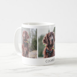 Caneca De Café Foto Personalizada de Cão Pet Moderno