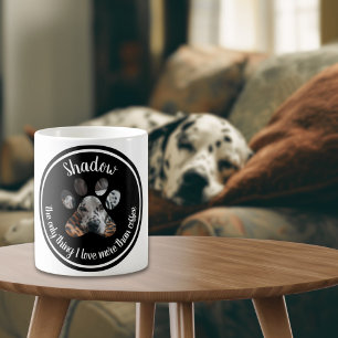 Caneca De Café Foto Personalizada De Gato De Cão Engraçado Com Ti