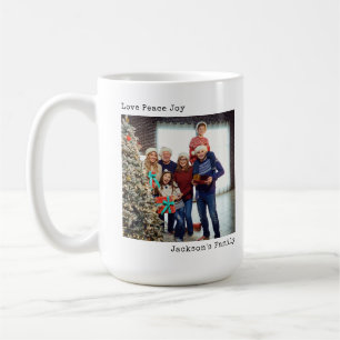 Caneca De Café Foto personalizada de Natal para máquinas de escre