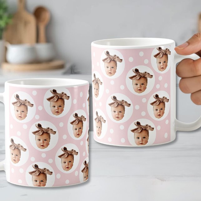Caneca De Café Foto Personalizada de Rosto (Personalized Face Custom Photo Coffee Mug )
