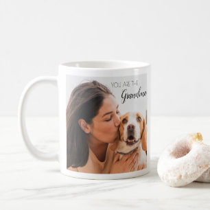 Caneca De Café Foto personalizada do cão de estimação vovó m
