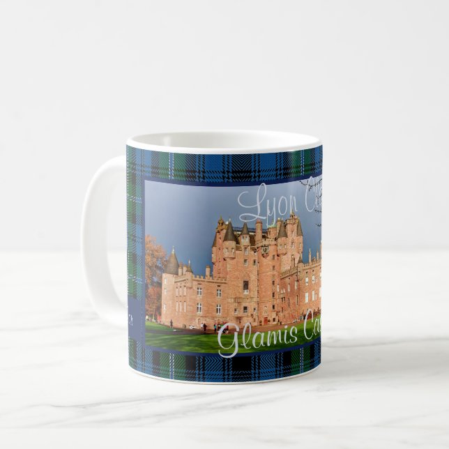 Caneca De Café Foto personalizada do Castelo de Glamis Scotland,  (Frente Esquerda)