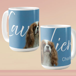 Caneca De Café Foto Personalizada do Cavalier King Charles Spanie