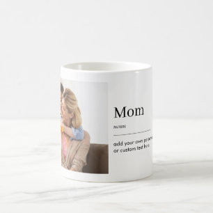 Caneca De Café Foto Personalizada do Dia de as mães de Definição 