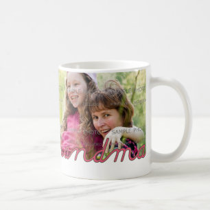 Caneca De Café Foto personalizada do Dia de as mães para a vovó