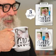 Foto personalizada do GRANDPA 3 em forma de cute m