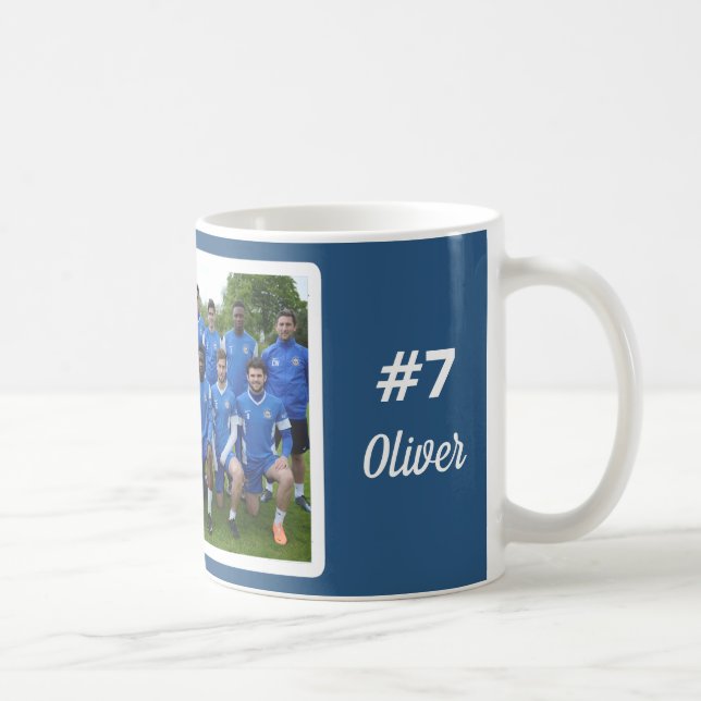 Caneca De Café Foto personalizada do jogador de futebol (Direita)
