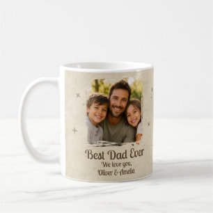 Caneca De Café Foto Personalizada do Melhor Pai do Mundo
