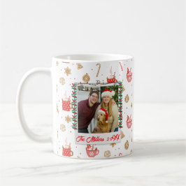 Caneca De Café Foto personalizada e nome personalizado Feliz Nata