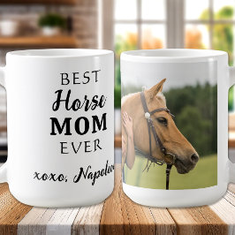 Caneca De Café Foto Personalizada Equestre Personalizada Da Melho