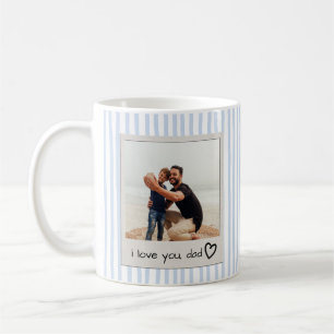 Caneca De Café Foto Personalizada "Eu Amo Você Pai"